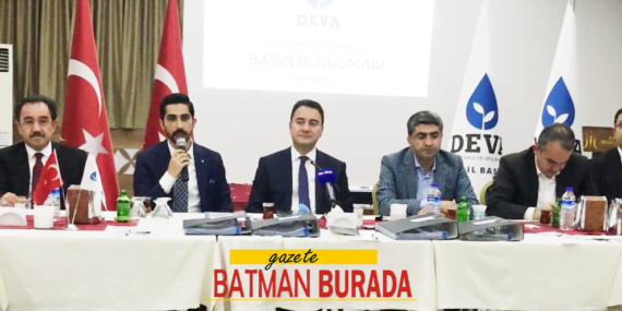 Deva Partisi Genel Başkanı Ali Babacan Batman’da