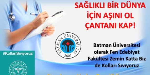Batman Üniversitesi’nden “Aşını Ol Çantanı Kap” kampanyası