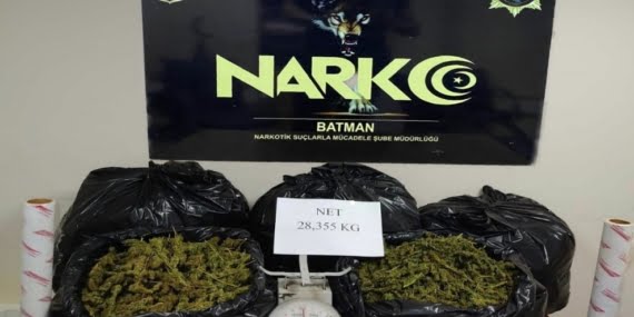 Batman’da uyuşturucu ticareti yapan 2 kişi tutuklandı