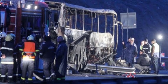 İstanbul’dan Bulgaristan’a dönen otobüs yandı: 12’si çocuk 46 kişi hayatını kaybetti