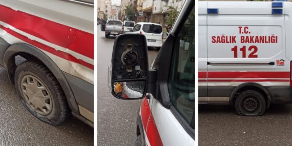 Batman’da ambulansa saldırı