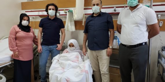 Bypass olan hasta doktora teşekkür ederek hastaneden ayrıldı