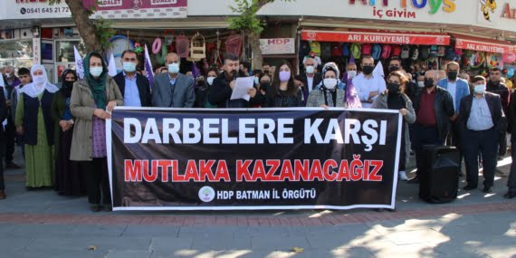 Batman’da HDP’den 4 Kasım protestosu