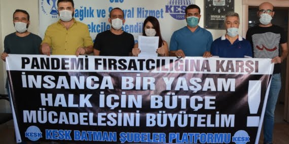 Batman KESK bileşenleri: Emekten ve halktan bütçe için omuz omuza