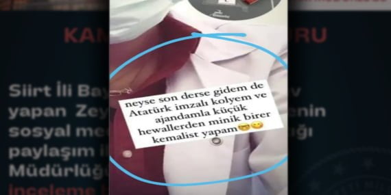 Siirt’in Baykan ilçesinde ırkçı paylaşımda bulunan öğretmene inceleme