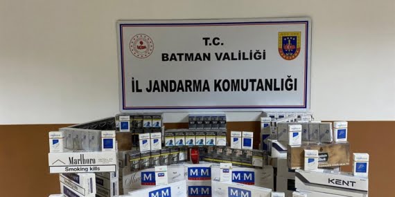 Yol kontrolünde çok sayıda kaçak sigara ele geçirildi