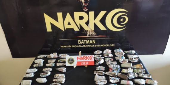 Batman’da çok sayıda satışa hazır halde uyuşturucu maddesi ele geçirildi
