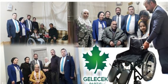 Batman’da Gelecek Partisi’nden engellilere tekerlekli sandalye hediyesi