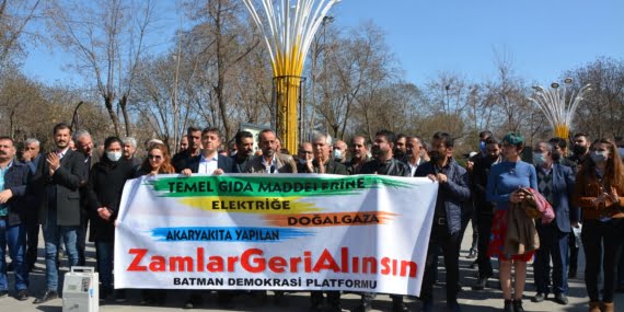 Batman’da ‘zamlar geri çekilsin’ eylemi