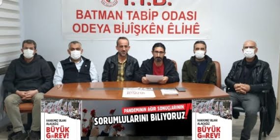 Batman’da 14 ve 15 Mart’ta sağlık çalışanlarının grevi var