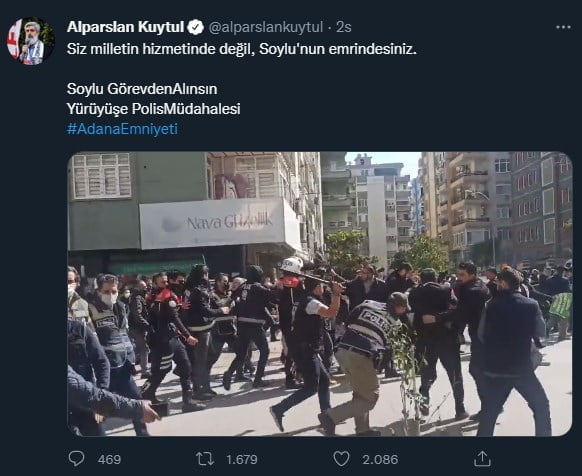 Adana'da Furkan Vakfı üyelerine kameralar önünde şiddet