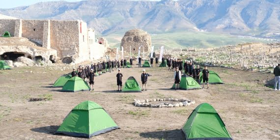 285 kişi ile 7 günlük çadır kampı