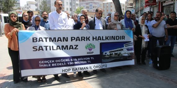 HDP  Avm ihalesini protesto etti