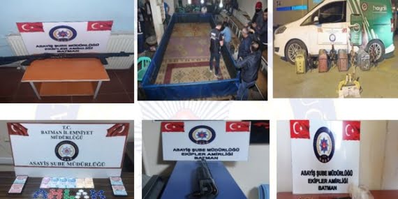 Batman’da Nisan ayı içerisinde 796 şahıs adli suçlardan kaynaklı gözaltına alındı