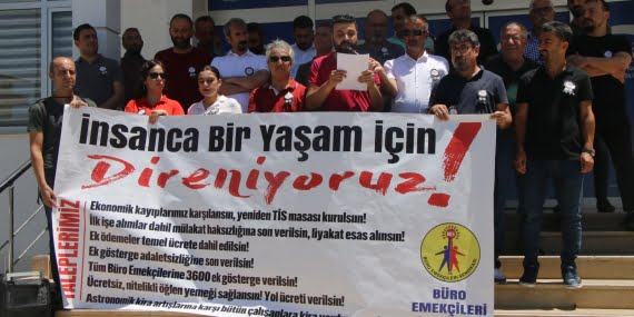 Batman’da BES SGK önünde açıklama yaptı