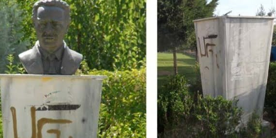 Batman Belediyesi Kine Em Parkı’ndaki Cegerxwin büstünün çalındığını duyurdu