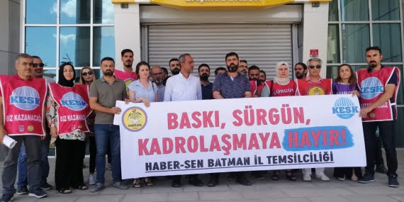 Haber-Sen üyelerinin Batman PTT önünde yapmayı planladığı açıklaması ‘sürgünlerin’ durdurulması nedeniyle ertelendi