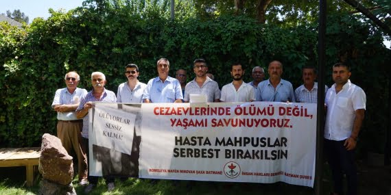 İHD Batman Şubesinden hapishanelerde yaşanan hak ihlallerine ilişkin basın açıklaması