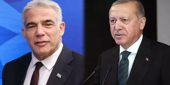 Cumhurbaşkanı Erdoğan, İsrail Başbakanı Lapid’le görüştü