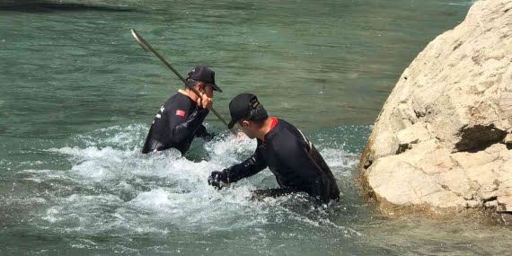 Miks çayına kapılan hemşire Güneş’i arama çalışmaları 34'üncü gününde Miks çayına kapılan hemşire Güneş’i arama çalışmaları 34’üncü gününde