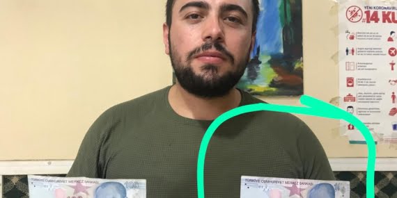 Hatalı 100 TL bulan Batmanlı parayı satışa çıkardı
