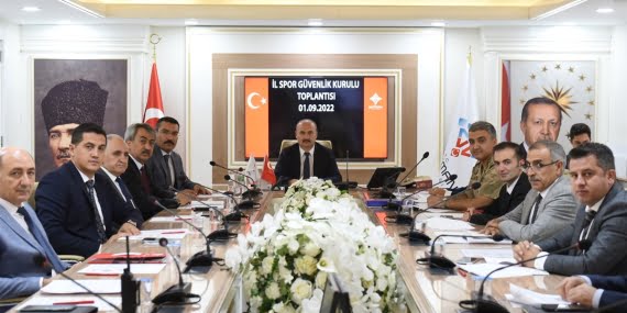 İl Spor Güvenlik Kurulu toplantısı gerçekleştirildi