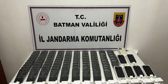 Batman’da 103 adet kaçak telefon ele geçirildi
