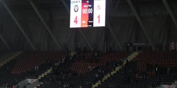 Petrolspor Çorum deplasmanından 4-1 mağlup ayrıldı