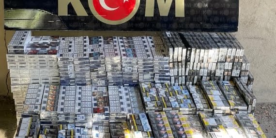 Batman’da binlerce paket kaçak sigara ele geçirildi