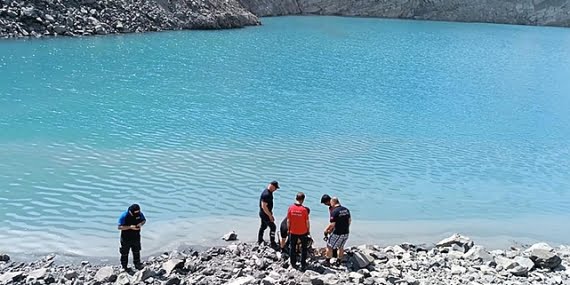 Cudi dağında gölete devrilen kamyon şoförünün cansız bedenine ulaşıldı