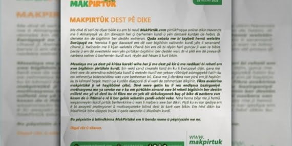 Makpirtuk.de internet üzerinden kitap satışına başladı