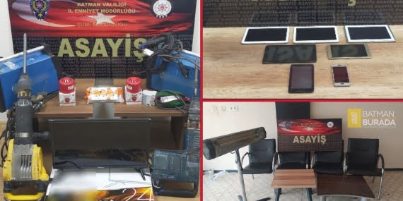 3 farklı hırsızlık olayına ilişkin 3 kişi tutuklandı