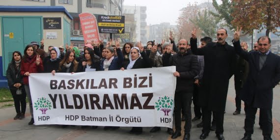 Batman’da Semra Güzel ve DBP’ye baskın tepkisi