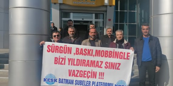 KESK’ten üyelerinin sürgün edilmesine fakslı protesto