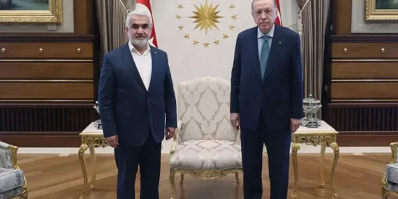 Cumhurbaşkanı Erdoğan, Hüda-Par Genel Başkanı Yapıcıoğlu ile görüştü