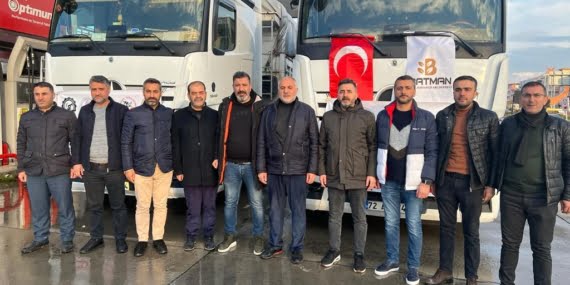 Batman Gıda Toptancılar Derneği yardım tırları ile deprem bölgesinde