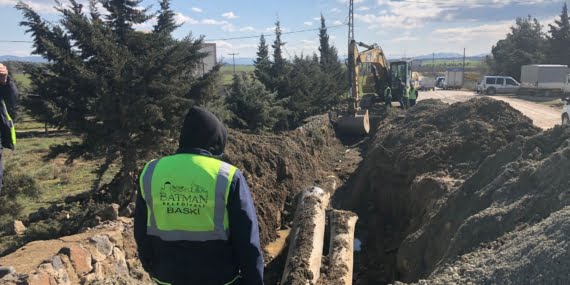 Baski müdürlüğü deprem bölgesindeki su sorunlarını çözdü