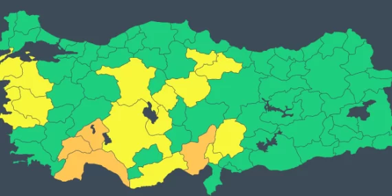Meteoroloji 18 il için sarı ve turuncu kodlu uyarı yaptı