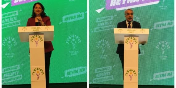 Yeşil Sol Parti seçim bildirgesini açıkladı. HDP Eş Genel Başkanları: Üçüncü yolumuzu Yeşil’in ve Sol’un yoluyla birleştirdik