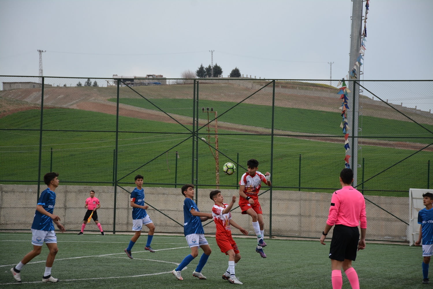 Liselilerin futbol maçı muhteşem finalle sonlandı