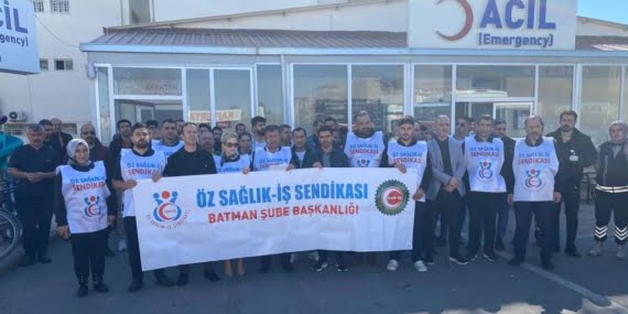Öz sağlık-iş sendikası Batman Şube başkanı Ahmet Altunç: “Sağlıkta şiddetin son hedefi bebek hasta oldu”