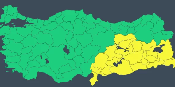 Meteoroloji Genel Müdürlüğü birçok il için sarı kod verdi Meteoroloji Genel Müdürlüğü birçok il için sarı kod verdi