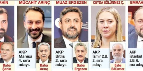 AK Partili Milletvekillerinin koltuğuna yeni dönem için çocukları aday oldu