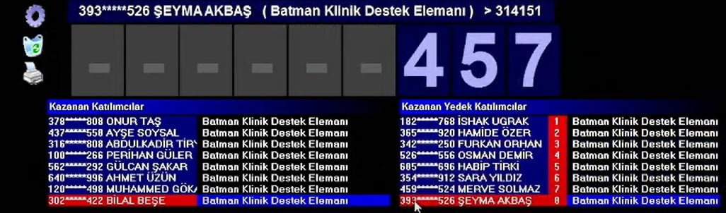 Sağlık Bakanlığı kura sonuçları açıklanıyor: İşte Batman kura sonuçları