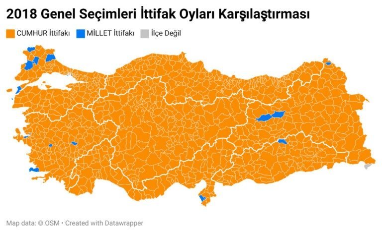 Haritalarla 2018 Genel Seçimleri