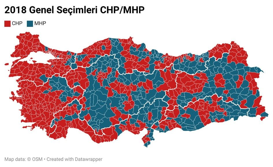 Haritalarla 2018 Genel Seçimleri