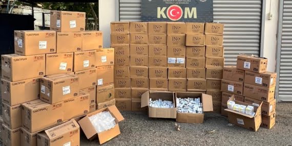 Batman’da yüksek miktarda kaçak ilaç ele geçirildi