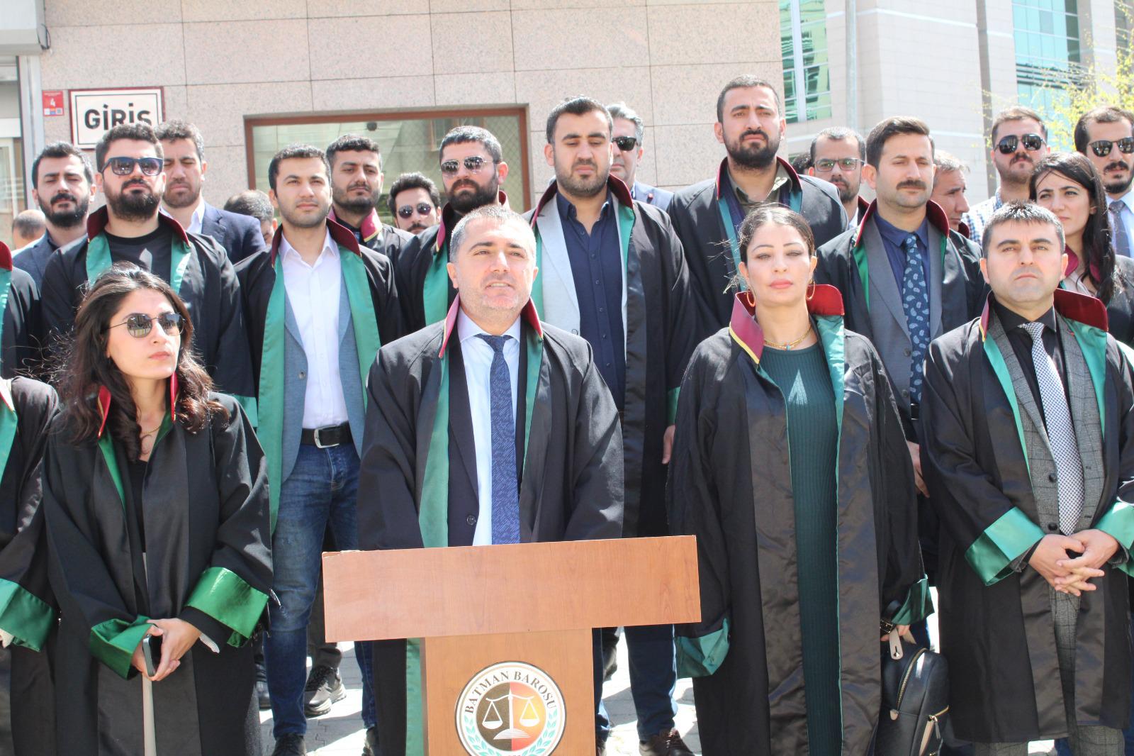 Batman Barosu'ndan 5 Nisan Avukatlar Günü açıklaması: Baromuz tehditlere boyun eğmeyecektir