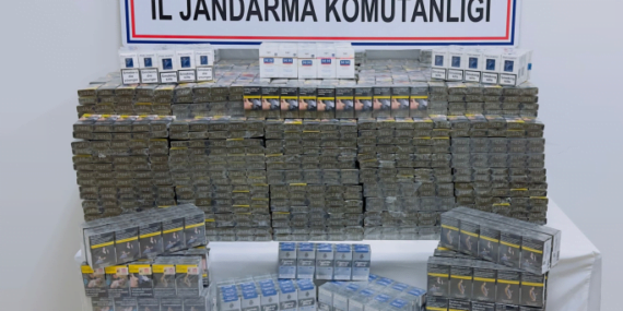 Binlerce paket kaçak sigara ele geçirildi