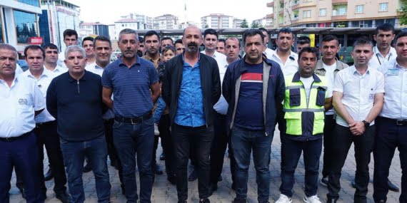 Batman Belediyesi otobüs şoförlerinden şiddette tepki